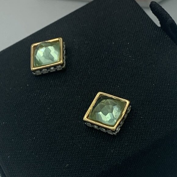 Juicy Courture Pyramid Stone Studs Earrings - Picture 9 of 15